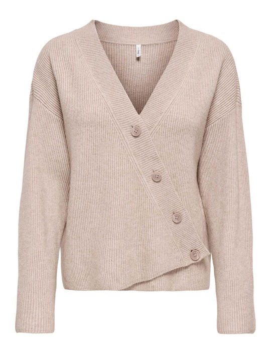 Only Kurze Gestrickte Damen Strickjacke mit Knö...
