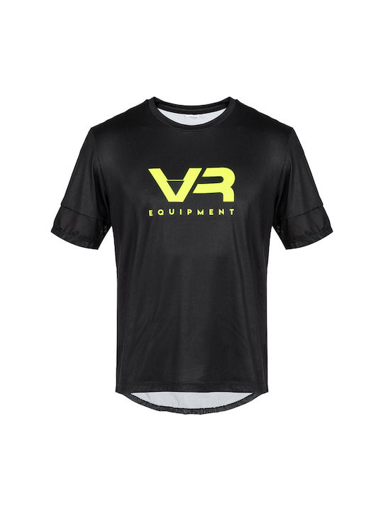 VR46 Мъжка Къс Ръкав Колоездене Блуза Планинско Колело Черна