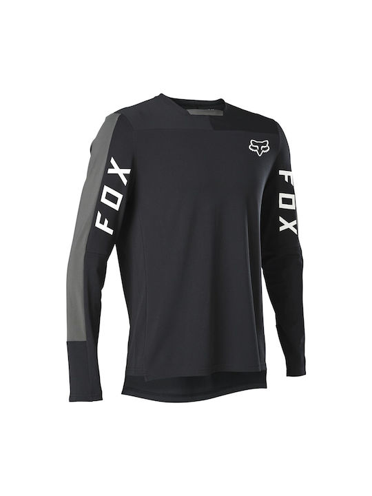 Fox Ls Jersey Мъжка Дълъг Ръкав Блуза Планинско Колоездене Черна