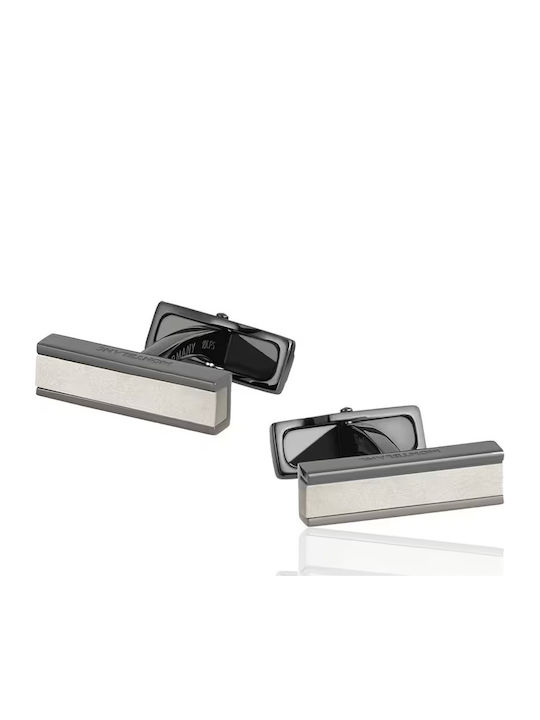 MontBlanc Twins Butoni din Otel in Culoare Neagra
