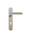 Conset Middle Door Lever with Plate C1055 Pair Matte Nickel ICH-13404-Pair-for-Middle-Door