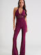 Damen Jumpsuit Burgundisch