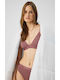 Minerva Cozy Ripp Tencel Modal Bralette-90-8135b-Rosa Tan