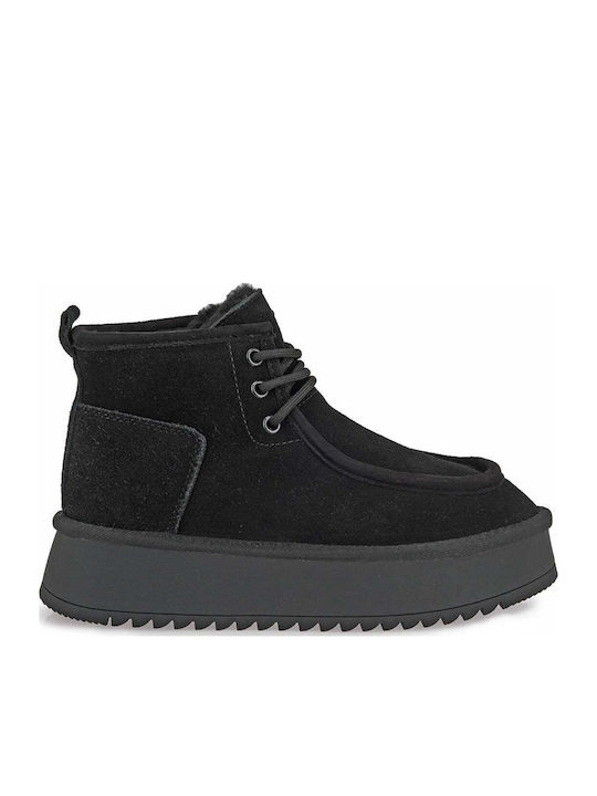 Exe Suede Women's Ankle Boots Black