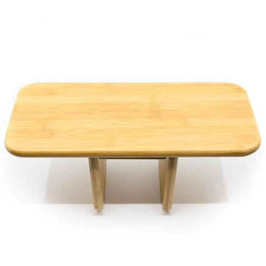 Meditation Bench Bamboo Wood Seat Size 41 X 17 Cm Height 17 Cm