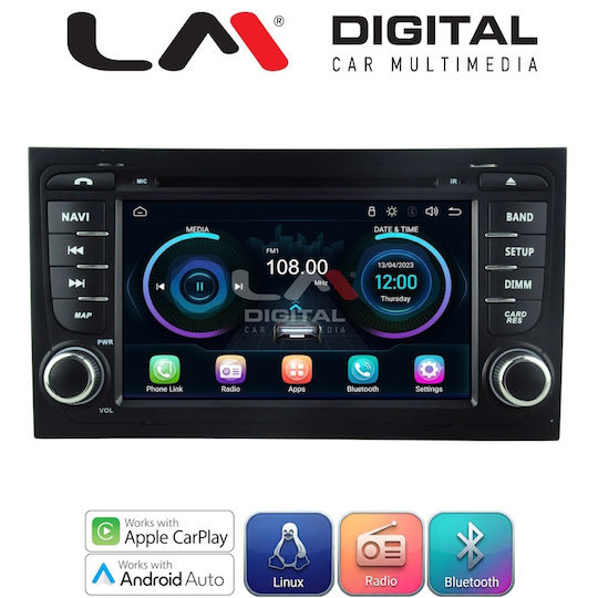 LM Digital Автомобилна Аудио Система за Seat Exeo Audi A4 2001>2008 (Bluetooth/USB/Вграден Wi-Fi/GPS) с Touch Screen 7"