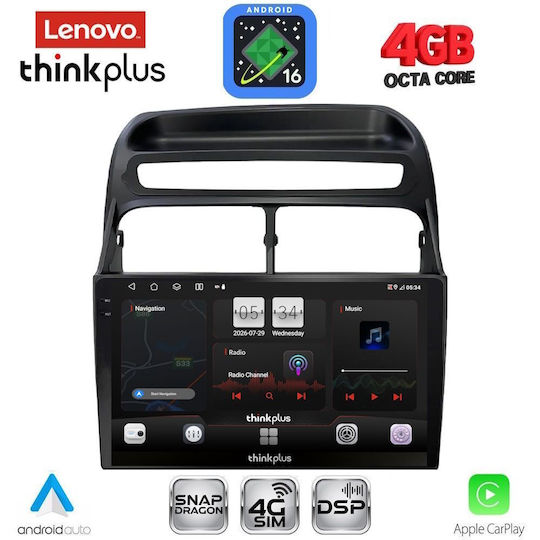 Lenovo Car Audio System for Fiat Linea 2007-2011 Bluetooth USB WiFi GPS Apple CarPlay Android Auto with 9" Touch Screen