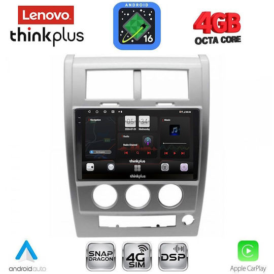 Lenovo Car Audio System for Jeep Cherokee / Liberty 2007-2014 Bluetooth USB WiFi GPS Apple CarPlay Android Auto with 10" Touch Screen