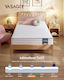 Vasagle Μονό Στρώμα Memory Foam Διπλής Όψης Roll Pack 90x200x16cm