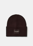 Diverse Unisex Beanie Strickmütze in Braun Farbe