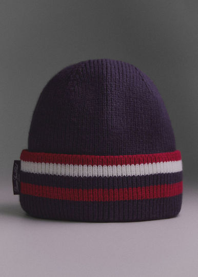 Beanie Unisex Σκούφος Πλεκτός σε Κόκκινο χρώμα