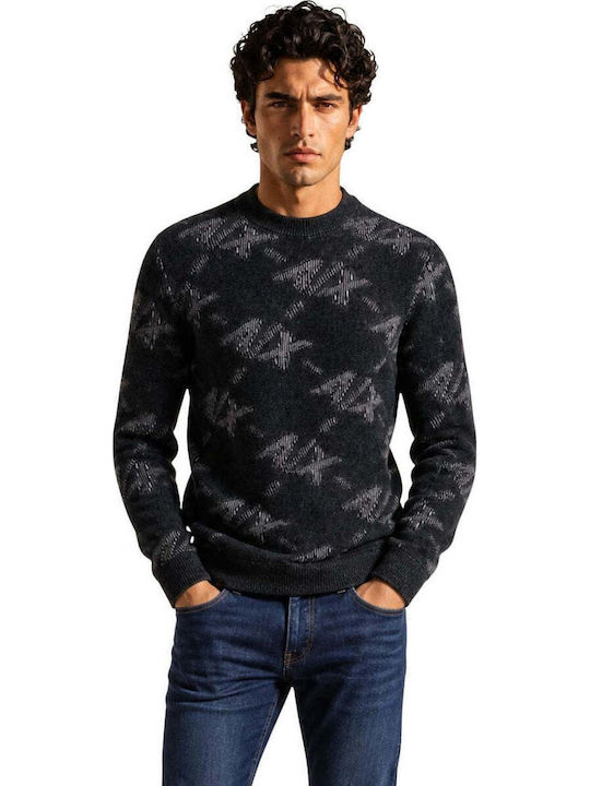Armani Exchange Пуловер Черен
