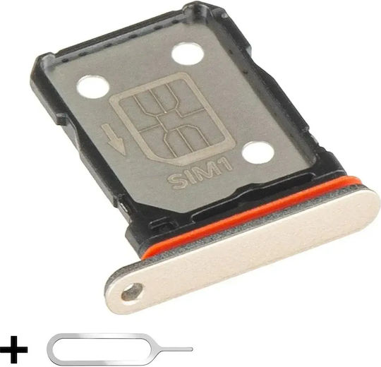 Sim Tray Holder Realme 14 Pro + Sim Key Included Silver Pearl White