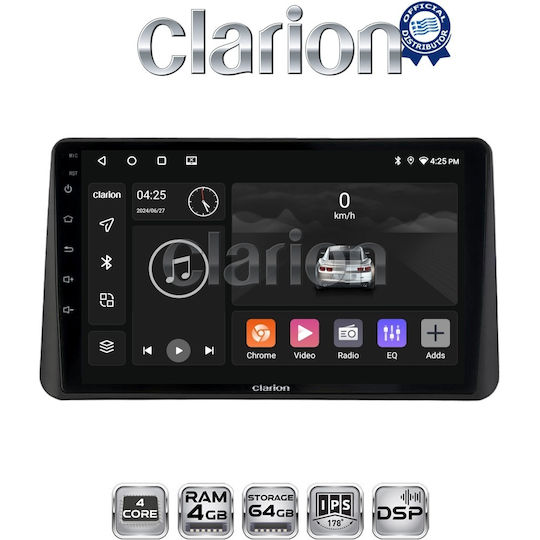 Clarion Car Audio System for Dacia Duster 2024 > 2026 Bluetooth USB WiFi GPS Apple CarPlay Android Auto