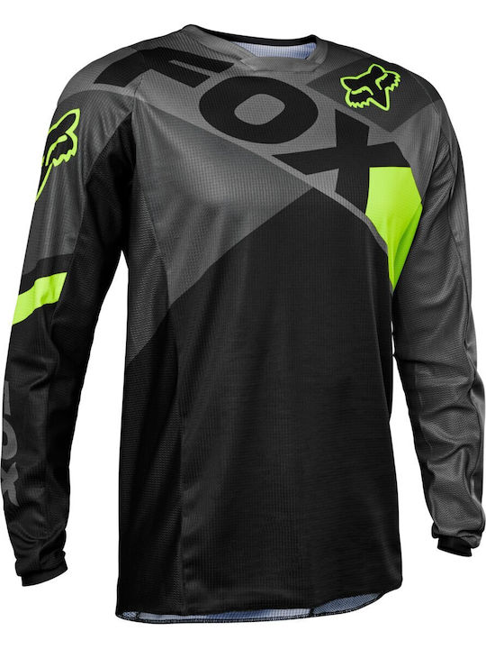 Fox 180 Xpozr Tricou Pentru Bărbați Motocross Mânecă Lungă Gri