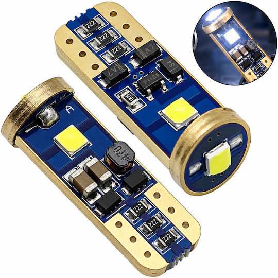 Rchang Lămpi Auto Și Motociclete T10 / T15 Canbus LED 6500K Alb Rece 12V 2 Buc