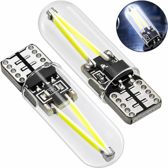 Rchang Lămpi Auto Și Motocicletă T10 / T15 LED 6000K Alb Rece 12V 2 Buc