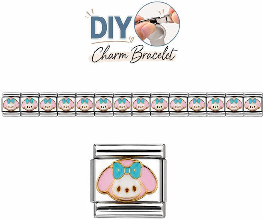 Edelstahl-Elemente Diy Armband Kinderdesign Schleife
