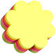 Stick'N Memo Pads Stickers 67x67mm 250 Sheets Neon Flower Color