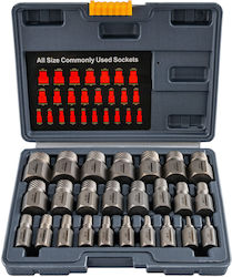Powermat Set de extractoare pentru șuruburi 25 bucăți