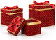 Bakaji Christmas Gift Box Red 3 Pieces