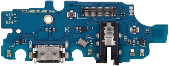 Clappio Ladeanschluss Für Galaxy A14 5G Usb-C Buchse Mikrofon Blau