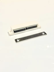 Magnet Türmöbel Weiß 70x15.8x13.3mm Ferrit 2.4kg