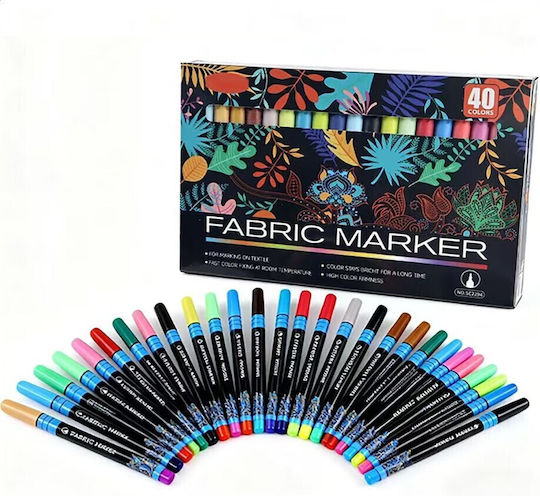 Sc2294 Stoffmarkierer Set 40 Markierungen Mehrfarbige Kleidung T-Shirt Taschen & Diy