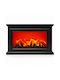 Decorative Flame Effect Light Warm White Fireplace 40x10x20cm