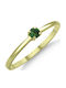 Ortaxidis Single Stone Ring From 14K Gold With Zircon