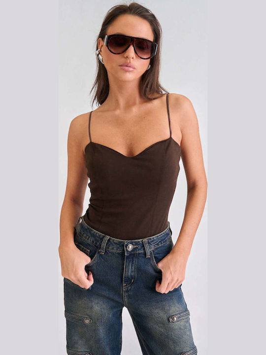 Decoro Decoro Damen Bluse mit Spaghetti-Träger ...