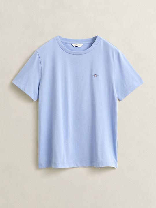 Gant Reg Shield Γυναικείο T-shirt Lightblue