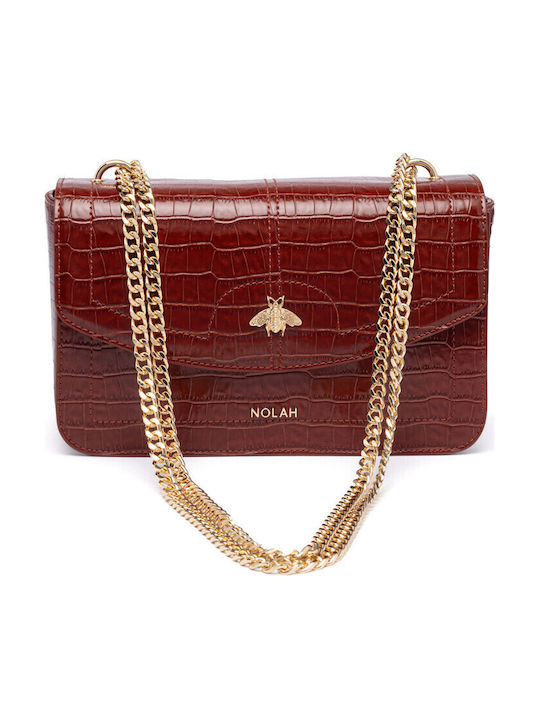 Nolah Lyra Women's Flap Bag Burgundy