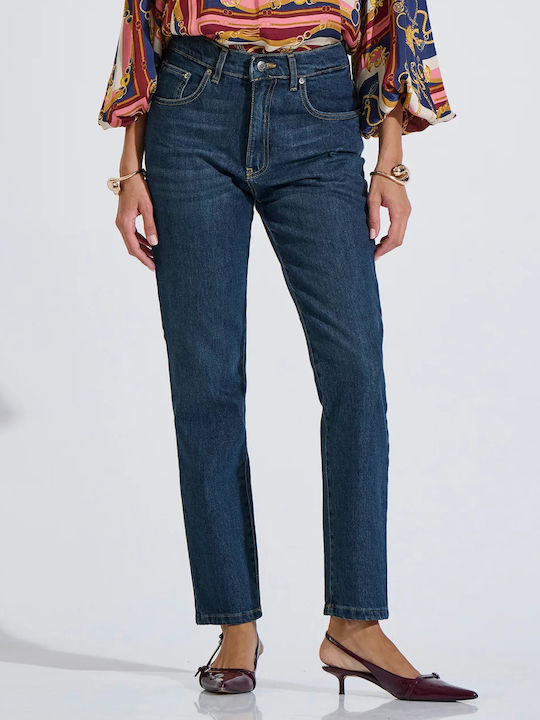 Bill Cost Pantaloni Dama Din Țesătură Cu Croială Slim Albastru Denimblue 10-200197-0-BLU