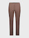 Pantaloni Chino Dama cu Talie Înaltă și Croială Slim Maro