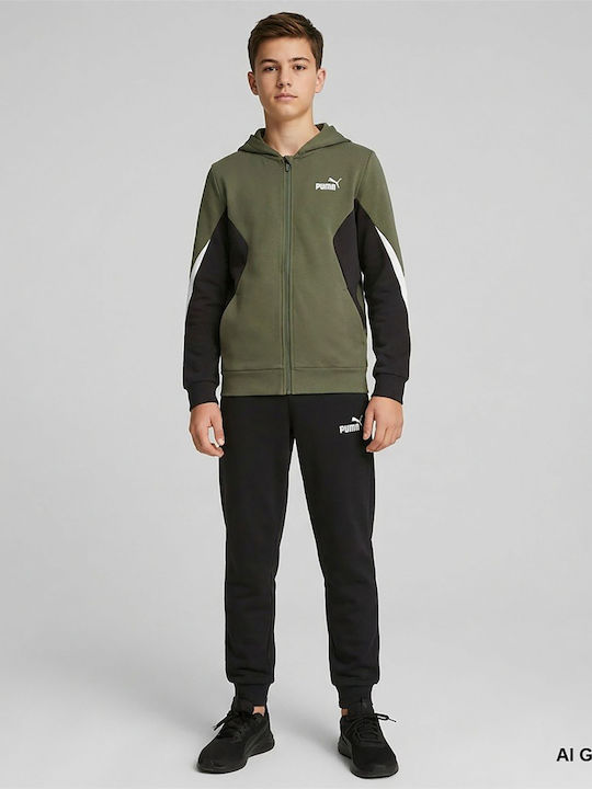 PUMA Sweat Suit Παιδικό Σετ Φόρμας Με ζακέτα Πρ...