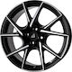 Alutec Adx.01 7.0x17 4x100 Отместване На Джанта 45 Черни