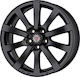 Platin P 58 6.5x15 5x108 Offsetul Jantei 45 Neagră