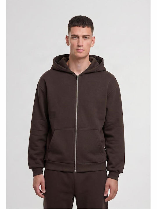 Urban Classics Cardigan With Hood Warmbrown