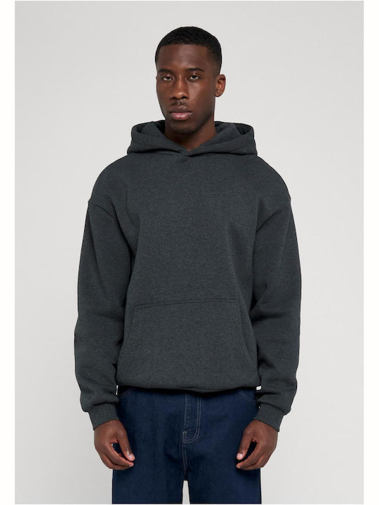 Urban Classics Φούτερ με Κουκούλα Charcoal