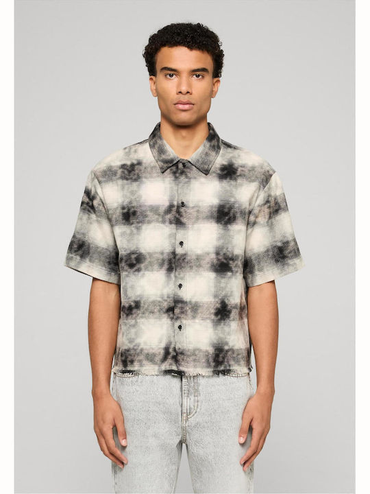 Long Sleeve Flannel Shirt Black