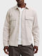 Langärmelig Overshirt In Beige