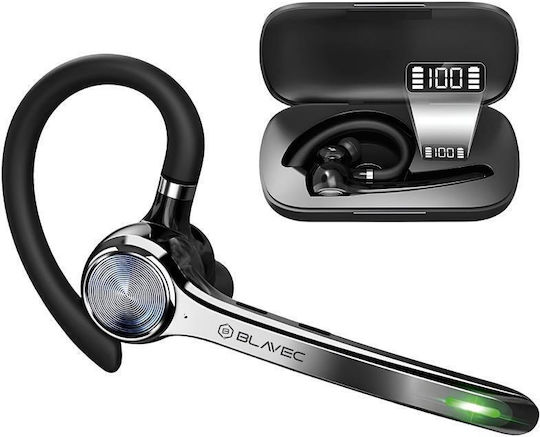 Blavec Talk 1 In-Ear Bluetooth Handsfree Headset with Charging Case Black