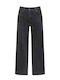 Celestino Дамски Джинси Wide Leg Леопард Loose Fit Тъмно Сиви