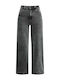 Celestino Women's Cotton Jeans Wide Leg Loose Fit Black