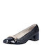 Leder Pumps Schwarz