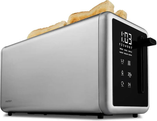 Medion Toaster 2 Schlitze 1450W Graues