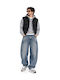 Men's Jeans Pants Relaxed Baggy Fit Blue