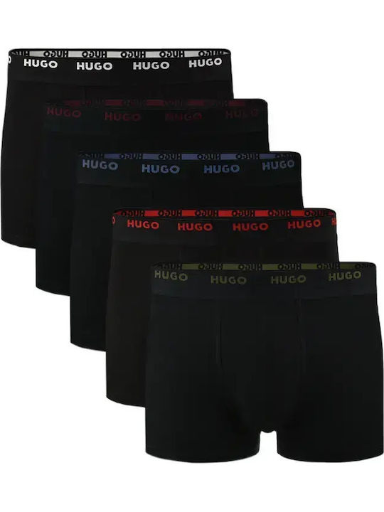 Hugo Мъжки боксерки Черен 5Pack