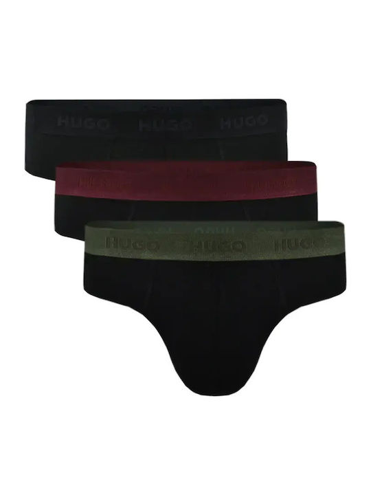 Hugo Ανδρικά Σλιπ Μαύρο 3Pack